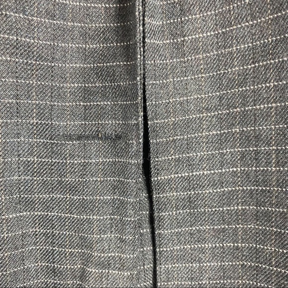 Modern Essentials Striped Dark Gray Blazer Large - Picture 6 of 9